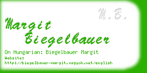 margit biegelbauer business card